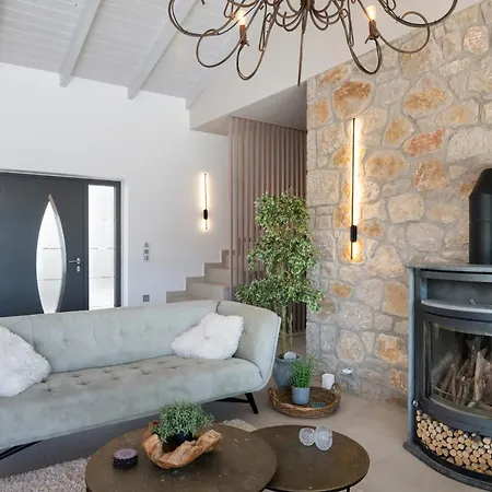 לינה וארוחת בוקר Grey Sea View Estate - Luxury With Private Pool & Plunge Pool Katouna