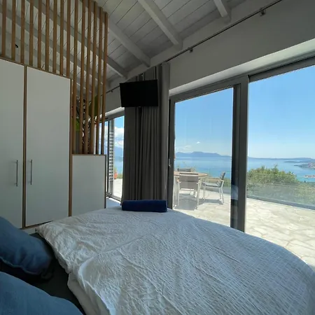 Grey Sea View Estate - Luxury With Private Pool & Plunge Pool Katouna