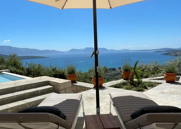 B&B Grey Sea View Estate - Luxury Villas With Private Pool & Plunge Pool Katouna